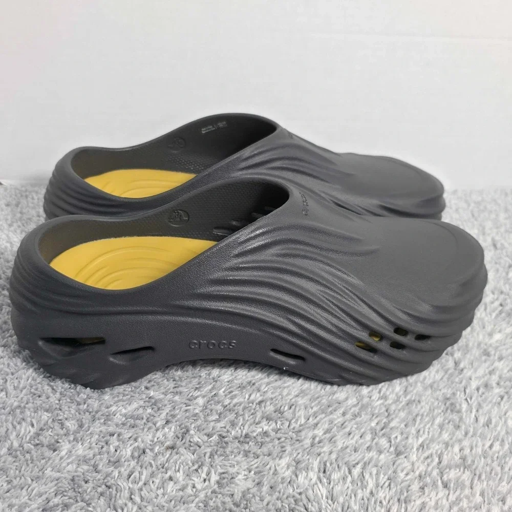 Crocs Echo Wave Clogs Slip On Shoes Men's Size 11 Black Sand NEW NWT 210521-0LD - Picture 5 of 10